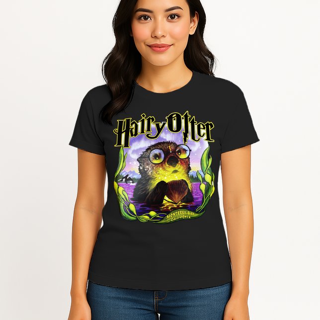 Hairy Otter Womens T-Shirt