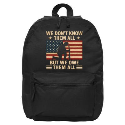 Honoring Our Heroes 16 in Basic Backpack