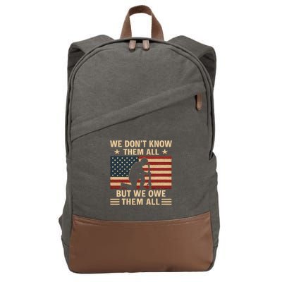 Honoring Our Heroes Cotton Canvas Backpack