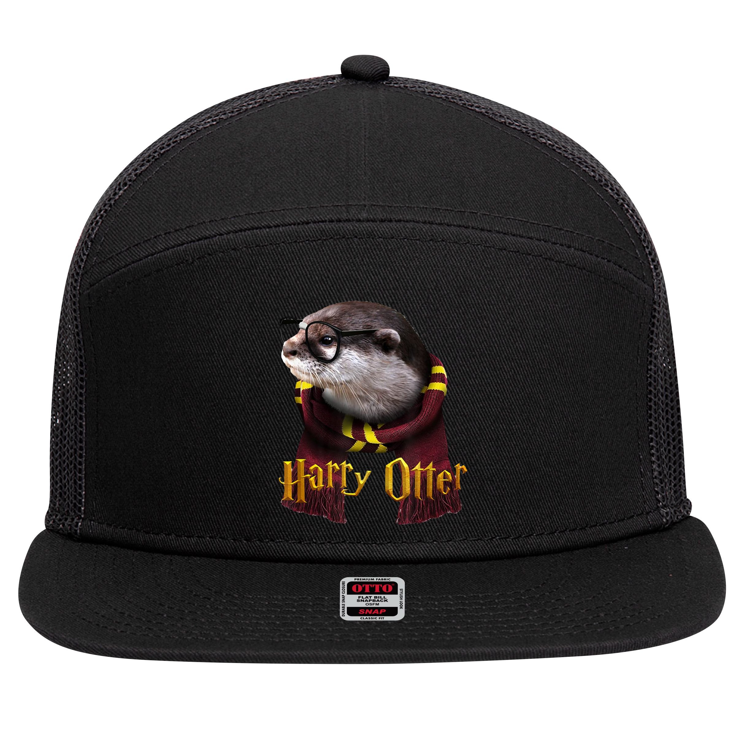 Harry Otter 7 Panel Mesh Trucker Snapback Hat