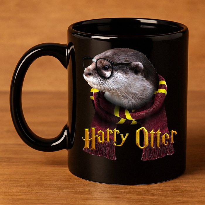 Harry Otter 11oz C Handle Ceramic Mug