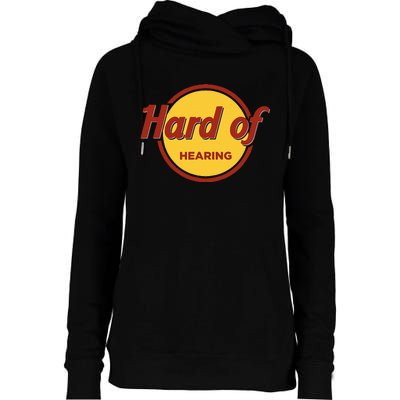 Hard Of Hearing Womens Funnel Neck Pullover Hood