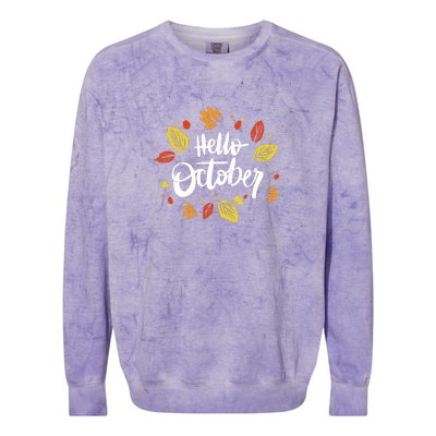 Hello October Colorblast Crewneck Sweatshirt