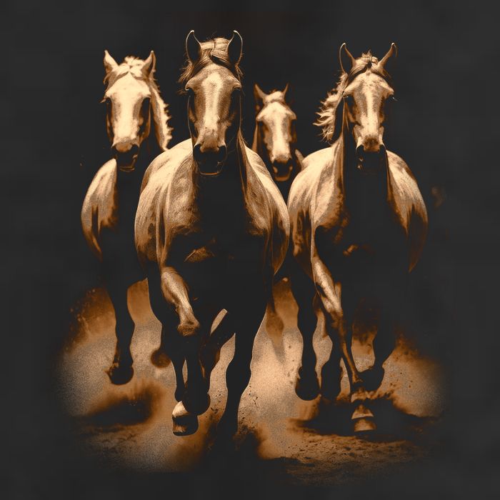 Herd Of Horses Cool Comfort Performance Bucket Hat