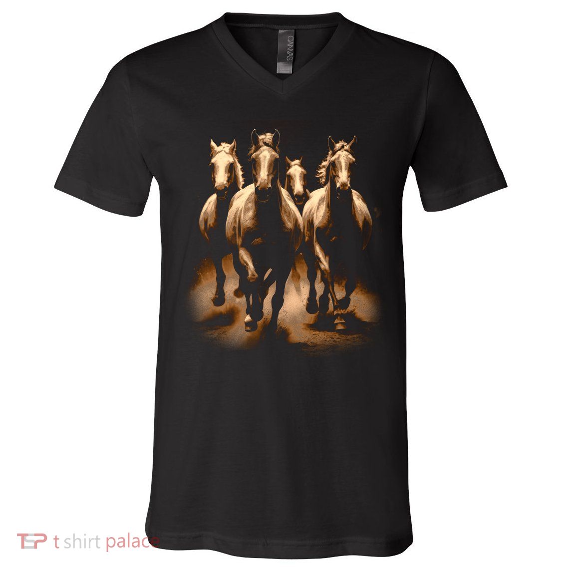 Herd Of Horses V-Neck T-Shirt