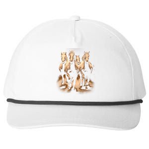 Herd Of Horses Snapback Five-Panel Rope Hat