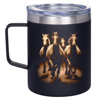 Herd Of Horses 12oz Stainless Steel Coffee Mug