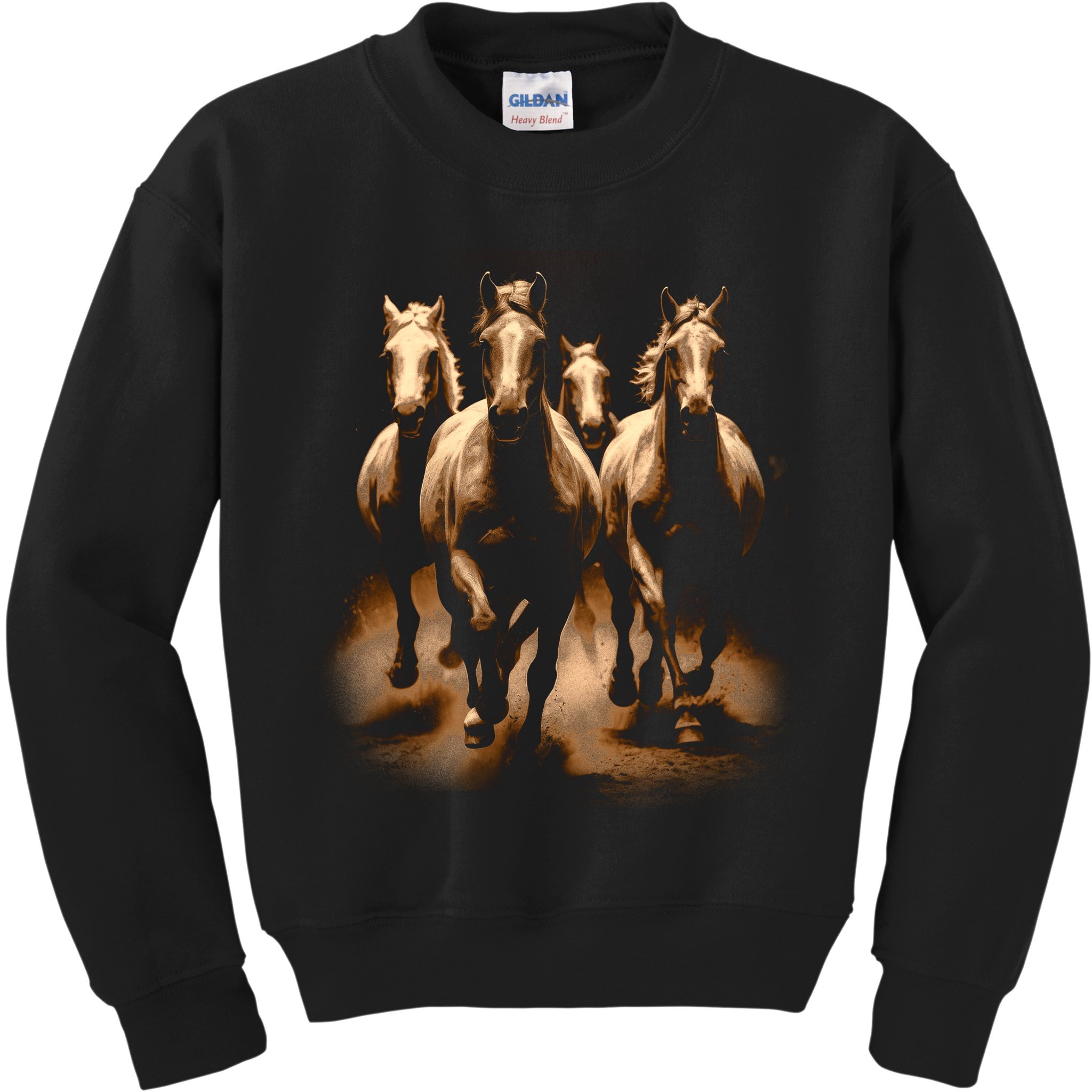 Herd Of Horses Kids Sweatshirt