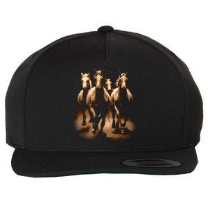 Herd Of Horses Wool Snapback Cap