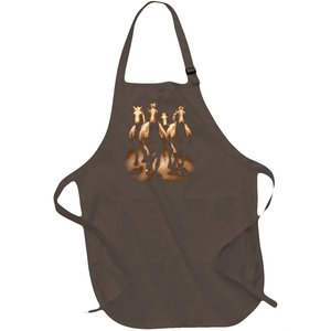 Herd Of Horses Full-Length Apron With Pockets