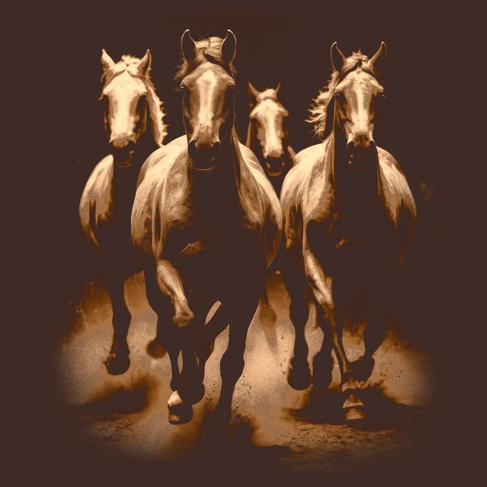 Herd Of Horses Apron