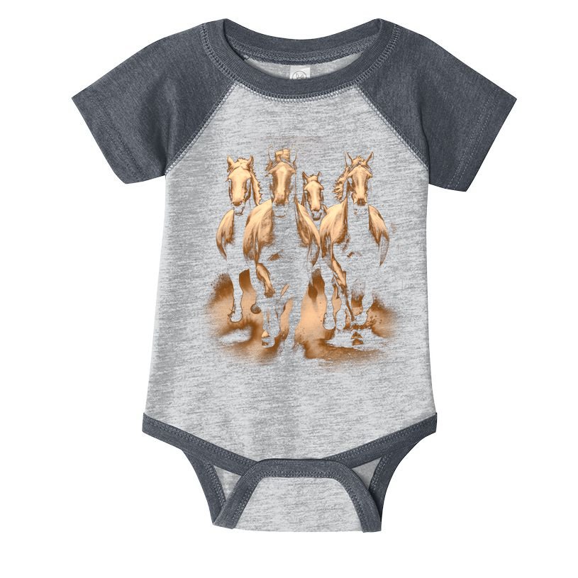 Herd Of Horses Infant Baby Jersey Bodysuit