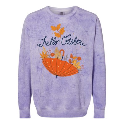 Hello October Colorblast Crewneck Sweatshirt