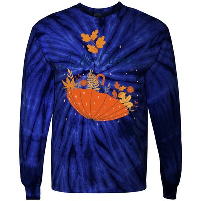 Hello October Tie-Dye Long Sleeve Shirt