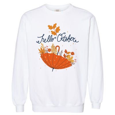 Hello October Garment-Dyed Sweatshirt