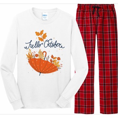 Hello October Long Sleeve Pajama Set