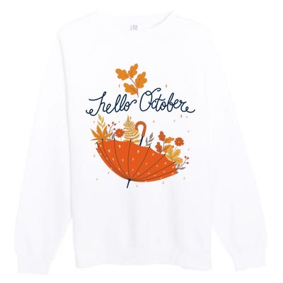 Hello October Premium Crewneck Sweatshirt