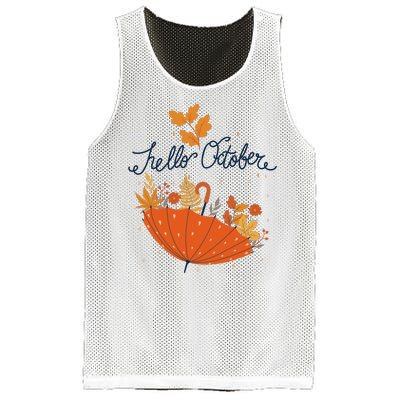 Hello October Mesh Reversible Basketball Jersey Tank