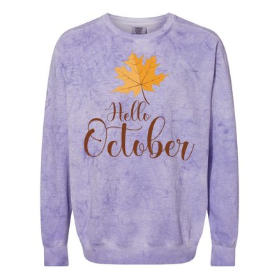 Hello October Colorblast Crewneck Sweatshirt