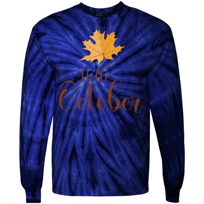 Hello October Tie-Dye Long Sleeve Shirt