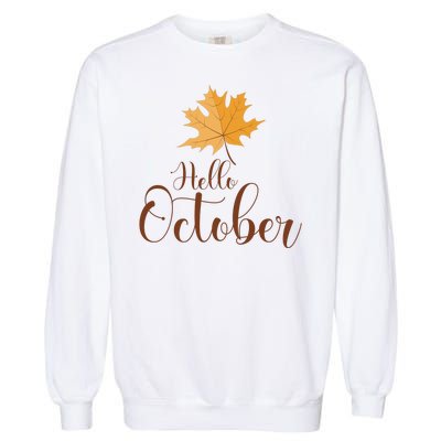 Hello October Garment-Dyed Sweatshirt