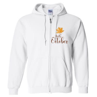 Hello October Full Zip Hoodie