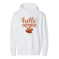 Hello October Garment-Dyed Fleece Hoodie