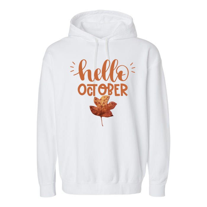 Hello October Garment-Dyed Fleece Hoodie