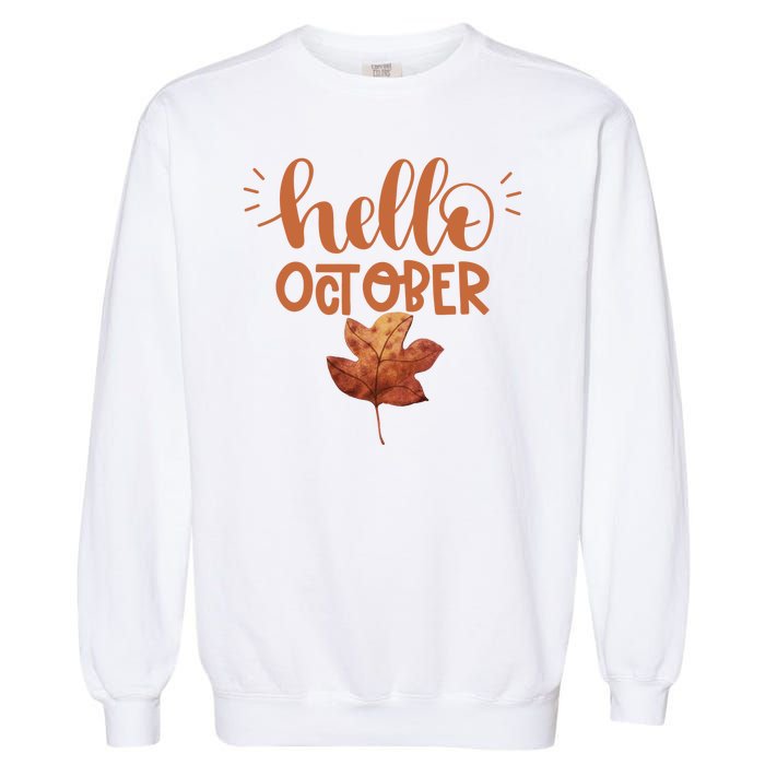 Hello October Garment-Dyed Sweatshirt