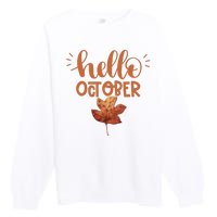 Hello October Premium Crewneck Sweatshirt