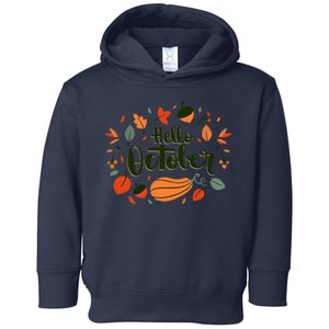 Hello October Toddler Hoodie