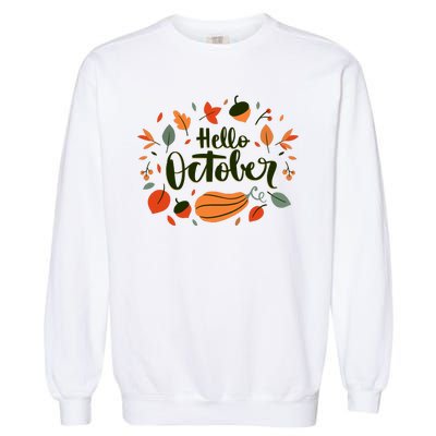 Hello October Garment-Dyed Sweatshirt