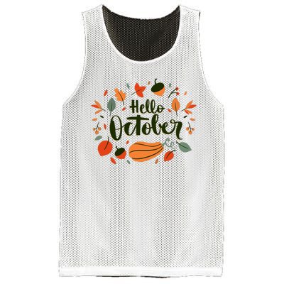 Hello October Mesh Reversible Basketball Jersey Tank