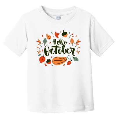 Hello October Toddler T-Shirt