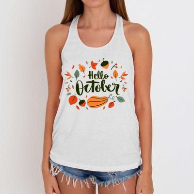 Hello October Women's Knotted Racerback Tank