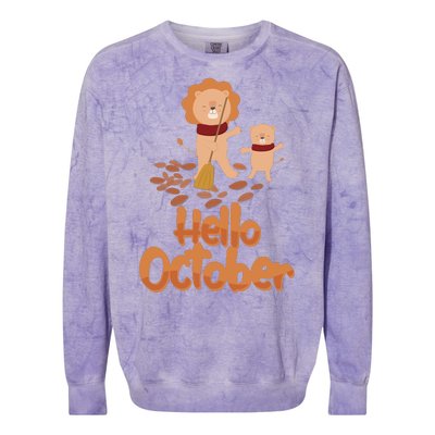 Hello October Colorblast Crewneck Sweatshirt