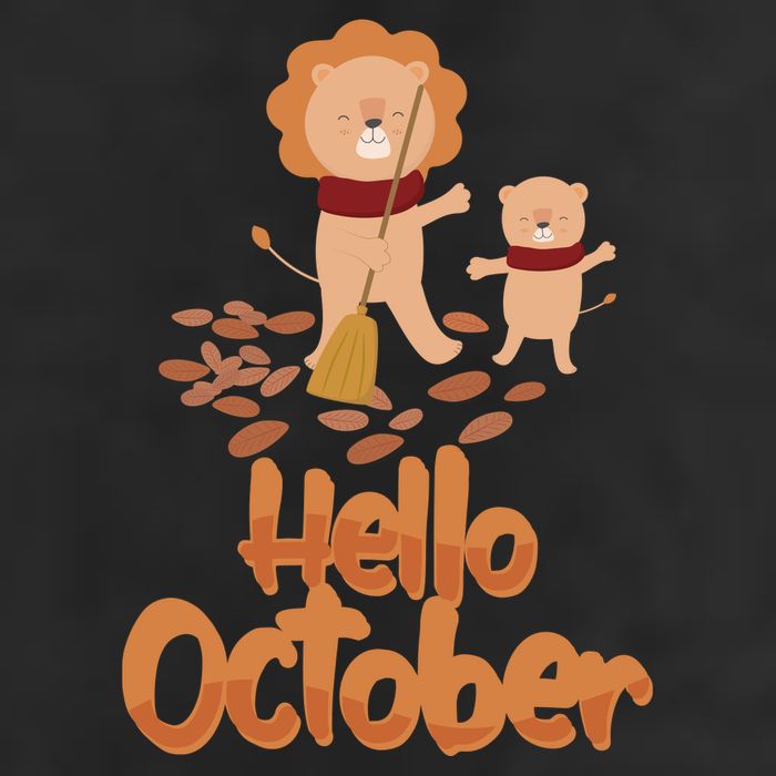 Hello October 25L Jumbo Tote