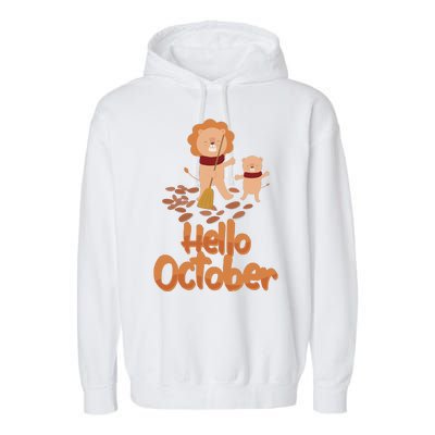 Hello October Garment-Dyed Fleece Hoodie