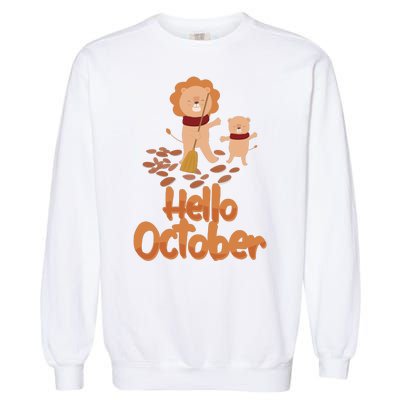 Hello October Garment-Dyed Sweatshirt