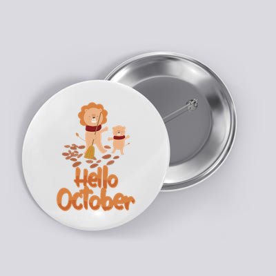 Hello October Button