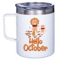 Hello October 12oz Stainless Steel Coffee Mug
