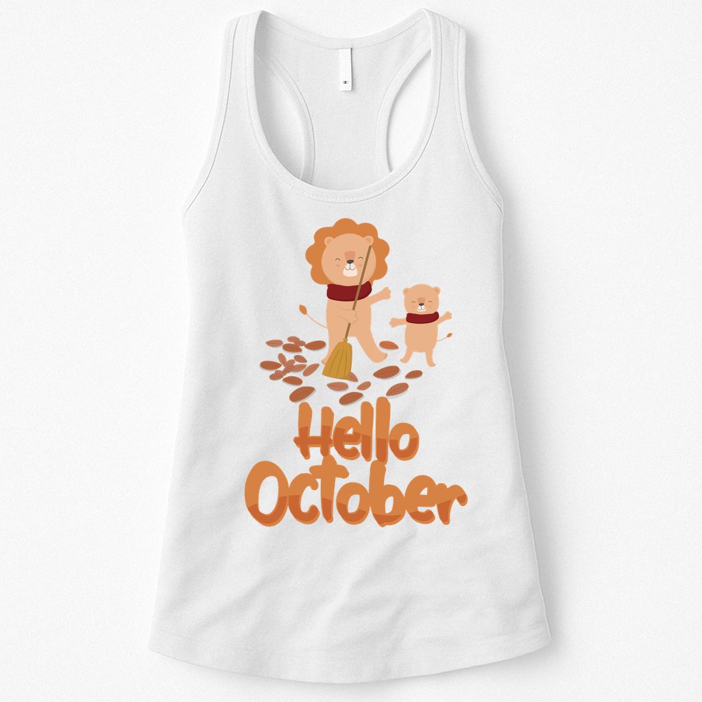 Hello October Womens Tank Top