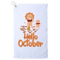 Hello October Golf Towel