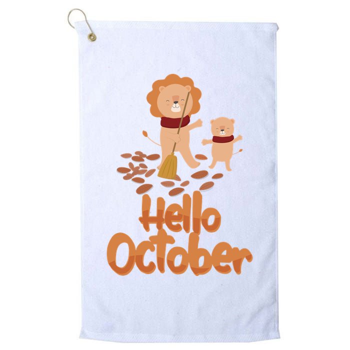 Hello October Golf Towel