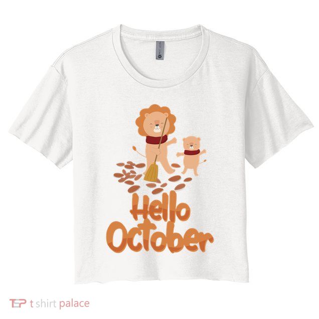 Hello October Crop Top