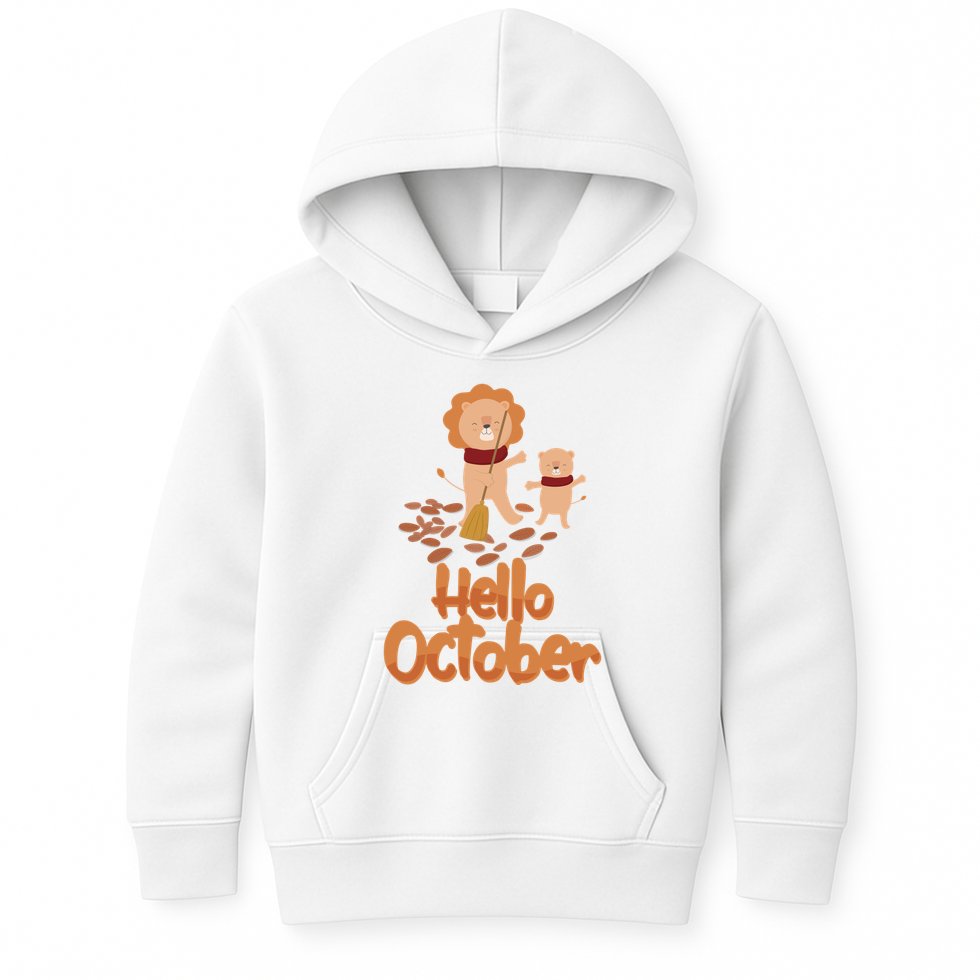 Hello October Kids Hoodie