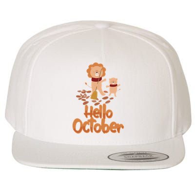 Hello October Wool Snapback Cap