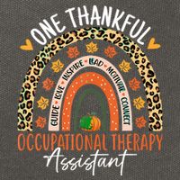 Hankful Occupational Herapy Assistant Hanksgiving Rainbow Cotton Canvas Backpack