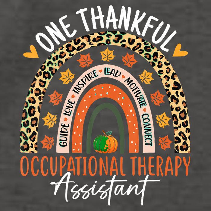 Hankful Occupational Herapy Assistant Hanksgiving Rainbow Vector Backpack
