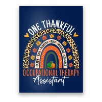 Hankful Occupational Herapy Assistant Hanksgiving Rainbow Poster